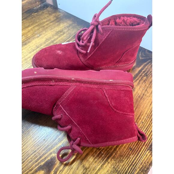 UGG Burgundy Logo Neumal Boots Men\'s Size 6 main image 8